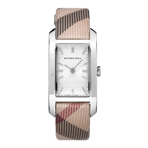 BURBERRY Stainless Steel Calfskin 20mm Heritage Nova